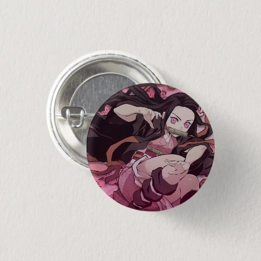 Nezuko Kamado Button (Vorne & Hinten)