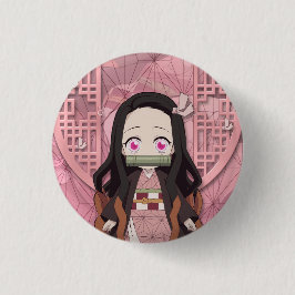 Nezuko Kamado Chibi Button