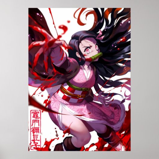 Nezuko Kamado Demon Slayer Poster (Vorne)