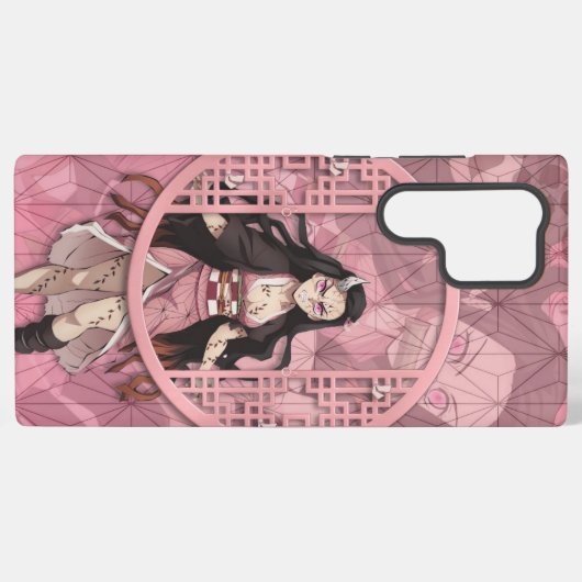 Nezuko Kamado Oni Samsung Galaxy Hülle (Rückseite (Horizontal))
