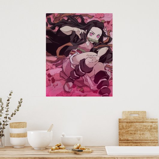 Nezuko Kamado Poster (Küche)