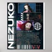 Nezuko-Poster Poster (Vorne)