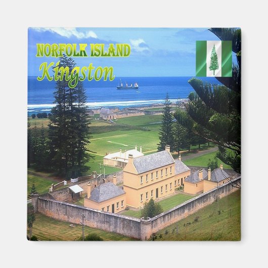 NF005 KINGSTON, NORFOLK ISLAND, Ozeanien, Kühlschr Magnet (Vorne)