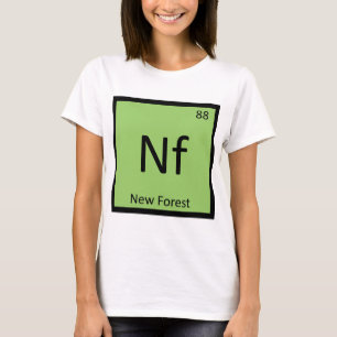 Nf - New Forest Pony Chemie-Element Pferd T-Shirt