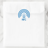 NFC-Logo Runder Aufkleber (Tasche)