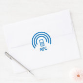 NFC-Logo Runder Aufkleber (Umschlag)