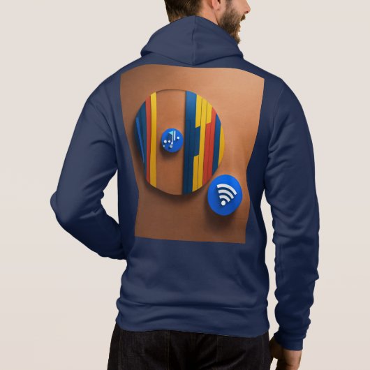 NFC-Symbol (Audio) Hoodie (Rückseite)