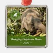 NFEF Square Ornament Aus Metall (Vorne)