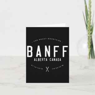 Nff Alberta Canada Graphic Distressed Vintag Ski Karte