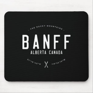 Nff Alberta Kanada Grafik Abgenutzt Vintage Ski  Mousepad