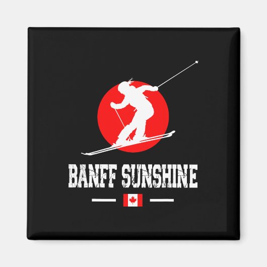 Nff Sunshine Canada Ski Resort Rocky Mountains Ski Magnet (Vorne)