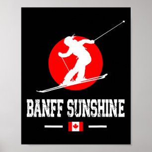 Nff Sunshine Canada Ski Resort Rocky Mountains Ski Poster