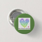 NFIS kleines Abzeichen (Grün) Button (Vorne & Hinten)