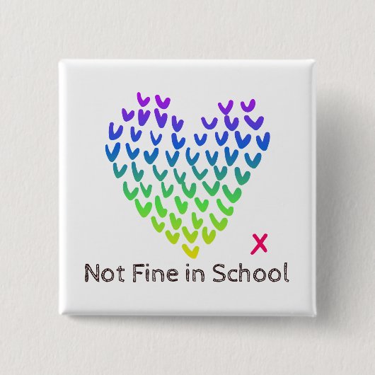 NFIS quadratisches Abzeichen Button (Vorderseite)