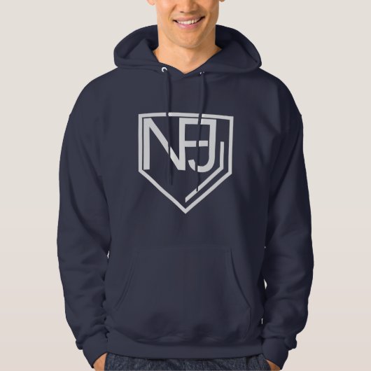 NFJ Hoodie (weißes Logo) (Vorderseite)