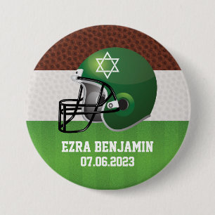 NFL American Football Bar Mitzvah Button