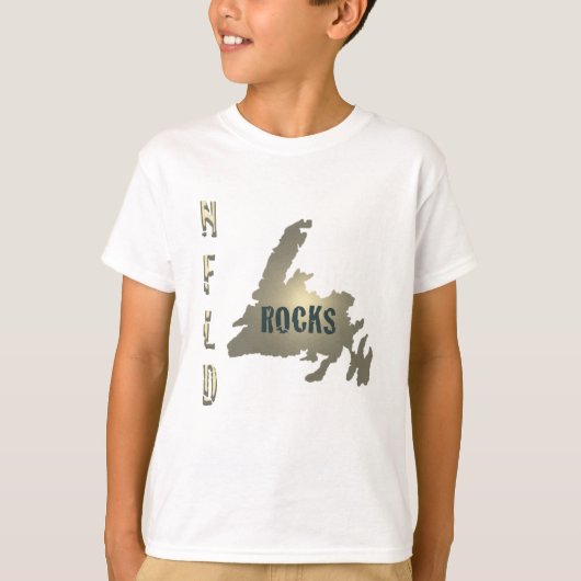 Nfld Rocks Kids Ringer T - Shirt (Vorderseite)