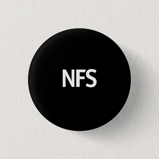 NFS schwarz Button (Vorderseite)