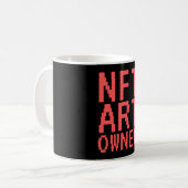 NFT Art Owner Non-Fungible Token Kaffeetasse (Vorderseite Links)