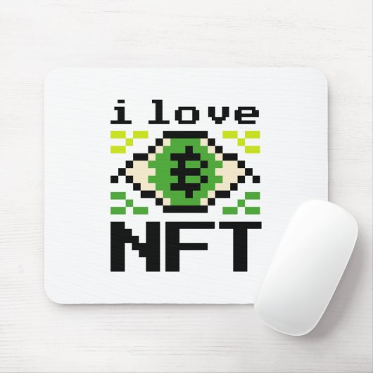 NFT Crypto art Bossica Mouse Pad Mousepad (Mit Mouse)