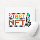 NFT Crypto art Bossica Mouse Pad Mousepad (Mit Mouse)