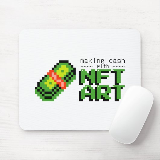 NFT Crypto art Bossica Mouse Pad Mousepad (Mit Mouse)