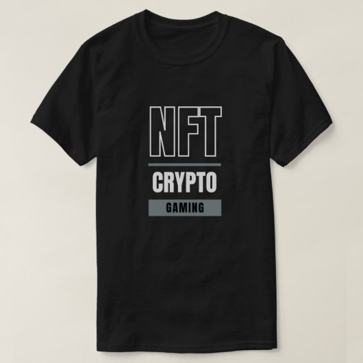 NFT Crypto Gaming T - Shirt Digitale Kunst & Block (Design vorne)