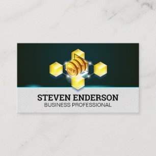 NFT Krypto Blockchain Finance Visitenkarte