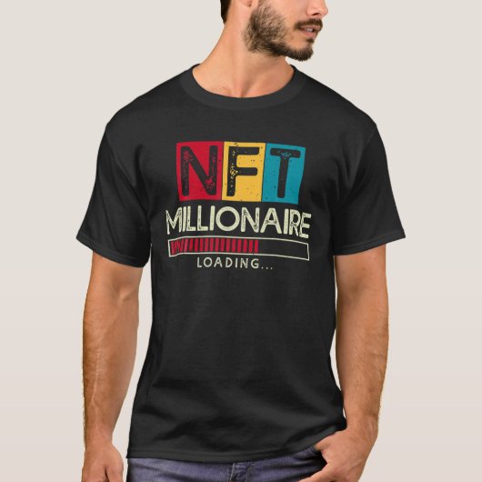 NFT Millionaire Loading - Crypto HODL T-Shirt (Vorderseite)