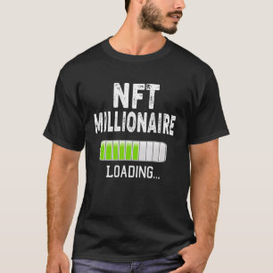 NFT-Millionär lädt, bitte warten Sie Bitcoin Krypt T-Shirt