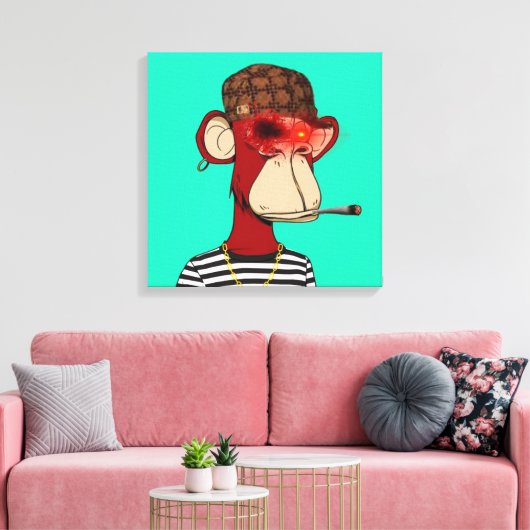 NFT Monkey Leinwanddruck (Insitu (Wohnzimmer))