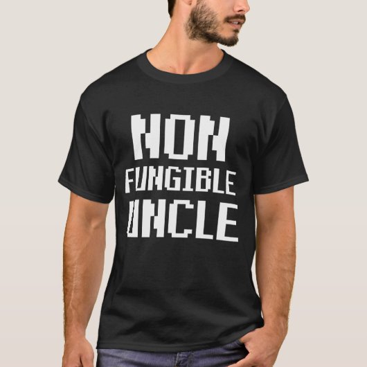NFT Non Fungible Funny Onkel Blockchain Crypto T-Shirt (Vorderseite)