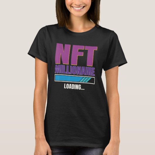 Nft Non Fungible Token Millioanaire Kryptowährung T-Shirt (Vorderseite)