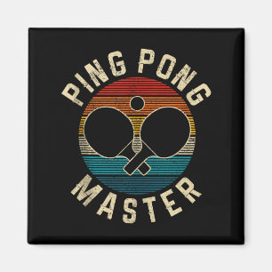 Ng Ng Meister Vintage Tischtennisspieler Lustiges Magnet