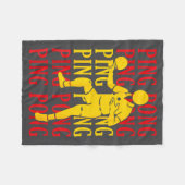 Ng Ng Table Tennis Player Fans Child Man Retro Fleecedecke (Vorderseite (Horizontal))