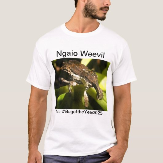 Ngaio weevil for bug of the year 2025 T-Shirt (Vorderseite)