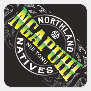 Ngapuhi Berufssoldat-Chrom Quadratischer Aufkleber