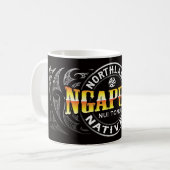 Ngapuhi Berufssoldat Moko Kaffeetasse (Vorderseite Links)