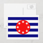 Ngarchelong Flag Postkarte (Vorne/Hinten)