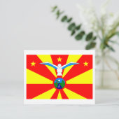 Ngardmau-Flagge Postkarte (Stehend Vorderseite)