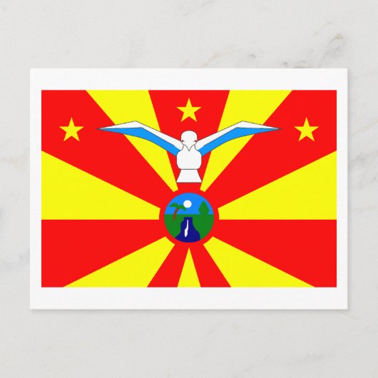 Ngardmau-Flagge Postkarte (Vorderseite)