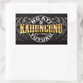 Ngati Kahungunu Berufssoldat Moko Chrom Rechteckiger Aufkleber (Tasche)