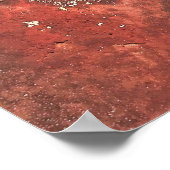 Ngauruhoe und der Rote Krater Poster (Ecke)