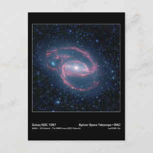 NGC 1097 Gekochte Galaxie der Nacht Postkarte