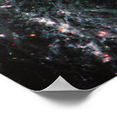 NGC 1433 Spiralgalaxie | MIRI | JWST Poster (Ecke)