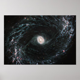 NGC 1433 Spiralgalaxie | MIRI | JWST Poster