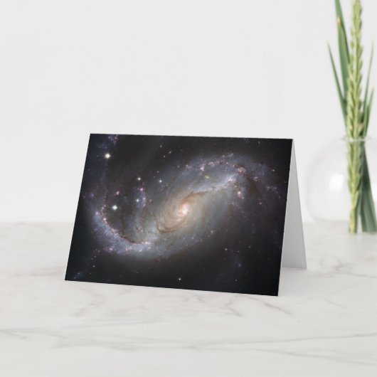 NGC 1672 Barred Spiral Galaxy Karte (Vorderseite)
