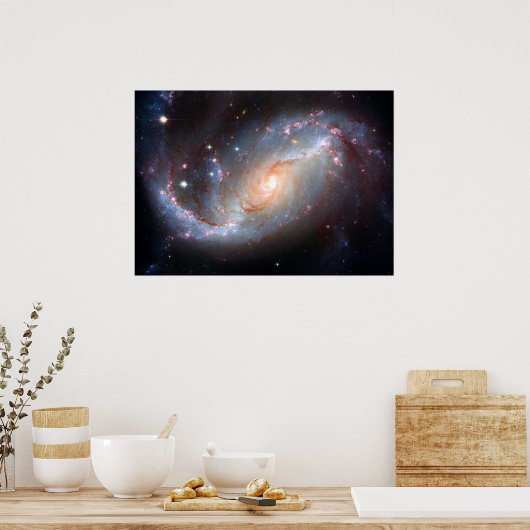 NGC 1672 Barred Spiral Galaxy Poster (Küche)