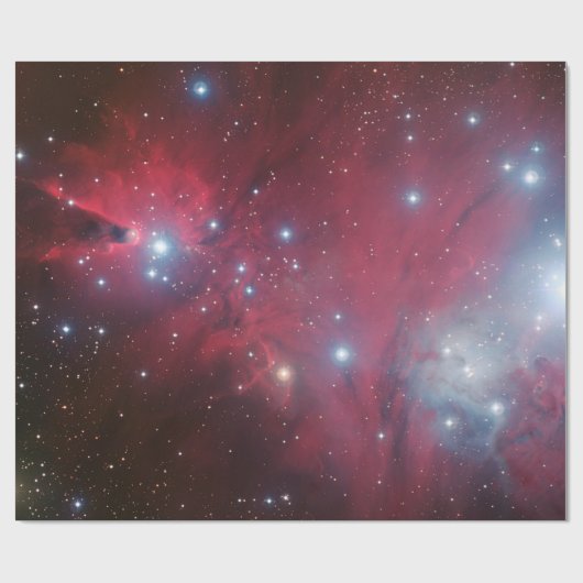 NGC 2264 und der Weihnachtsbaum-Cluster Geschenkpapier (Flach)