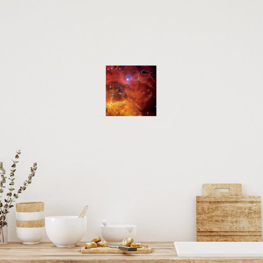 NGC 2467 Nebula - Hubble-Teleskop-Foto Poster (Küche)
